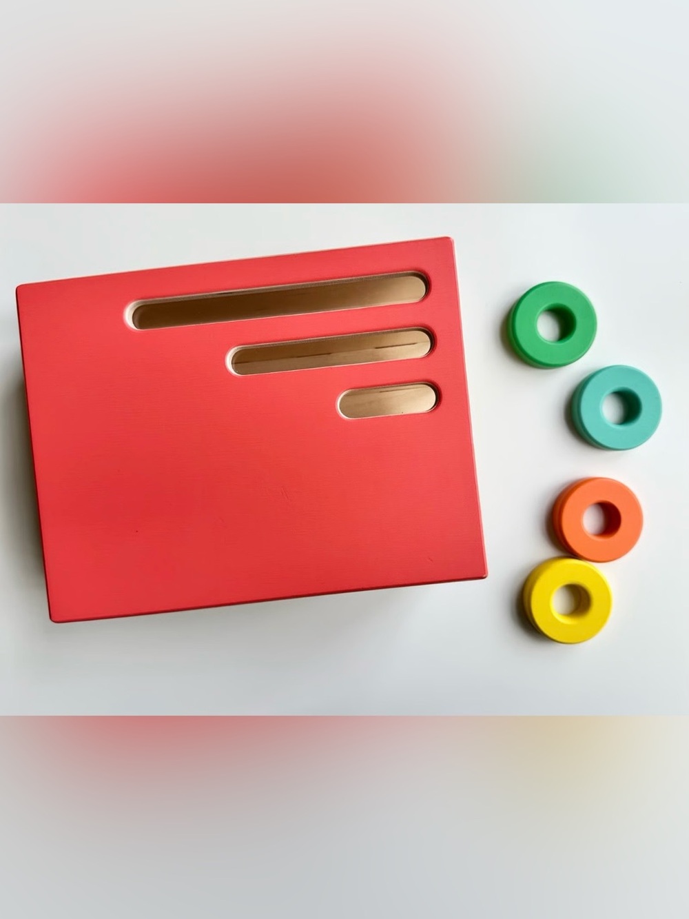 LOVEVERY Count and Slide Wooden Ring Chute - Like New!